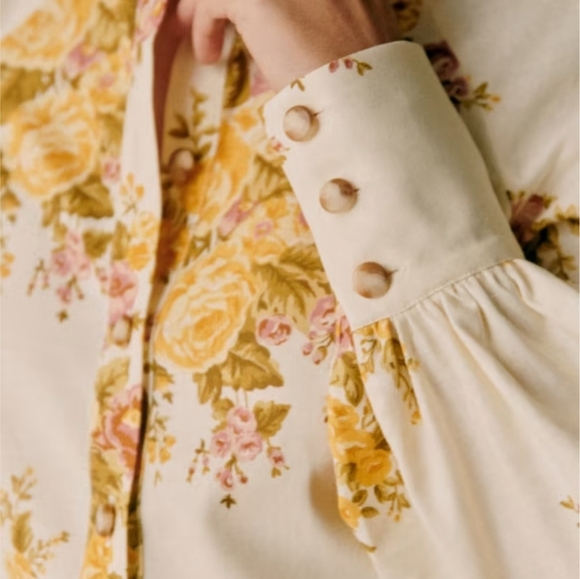 Sezane Caprice Floral Dress In Ella - Picture 3 of 14
